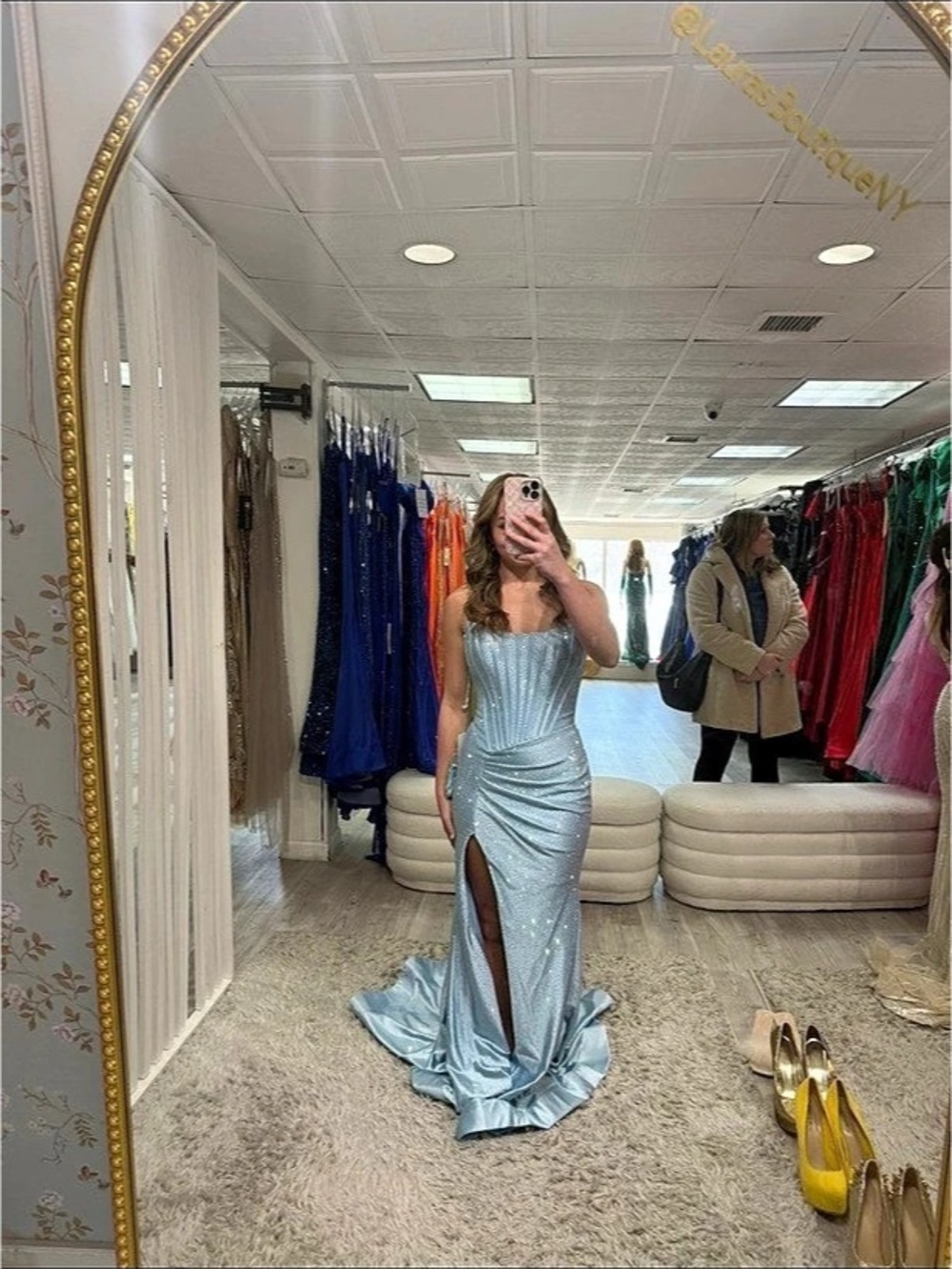 Blue Maxi Gown Like New